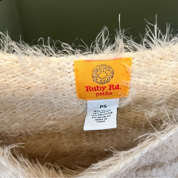 Red Ruby Fuzzy Gold Sweater - Picture 4 of 15